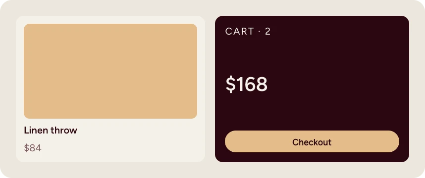WooCommerce product and cart preview